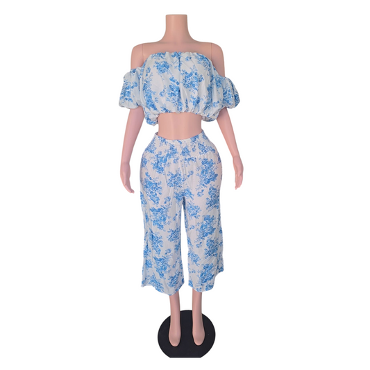 Blue Flowery Set ♡