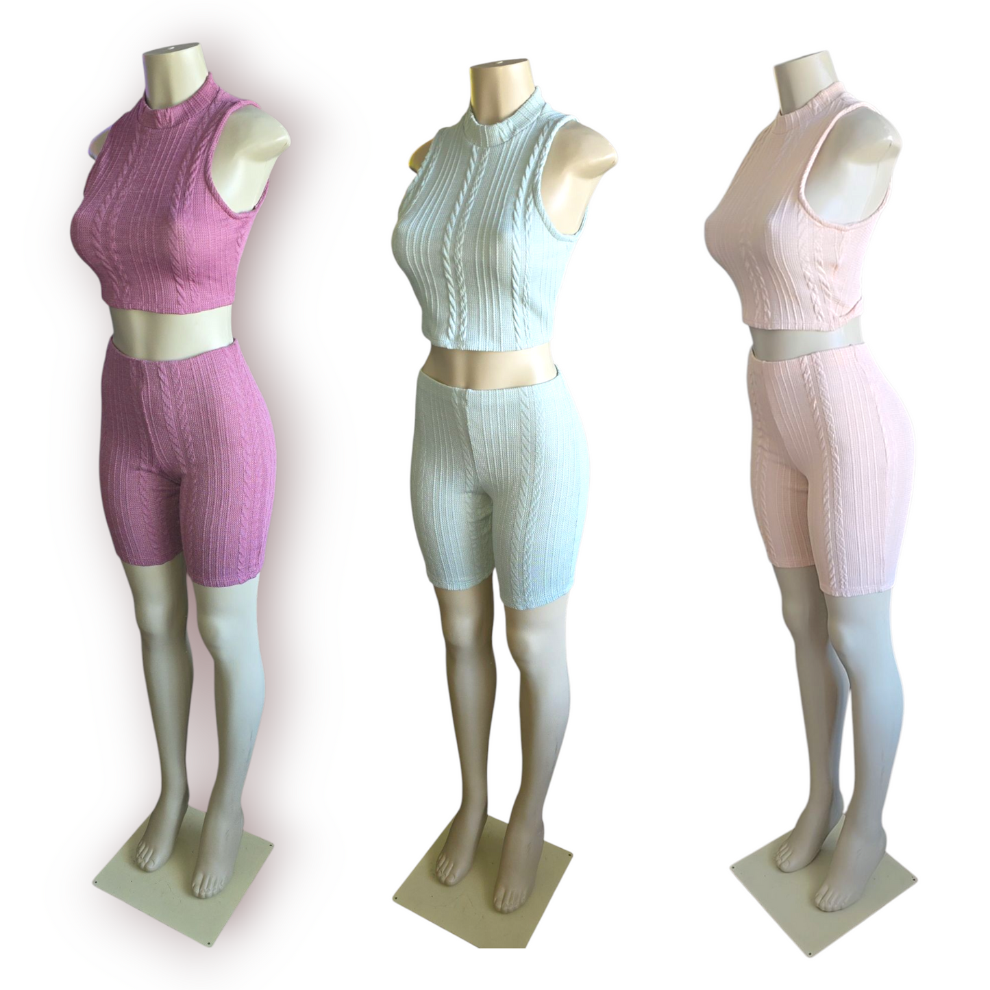 Biker Shorts Set(knit) ♡